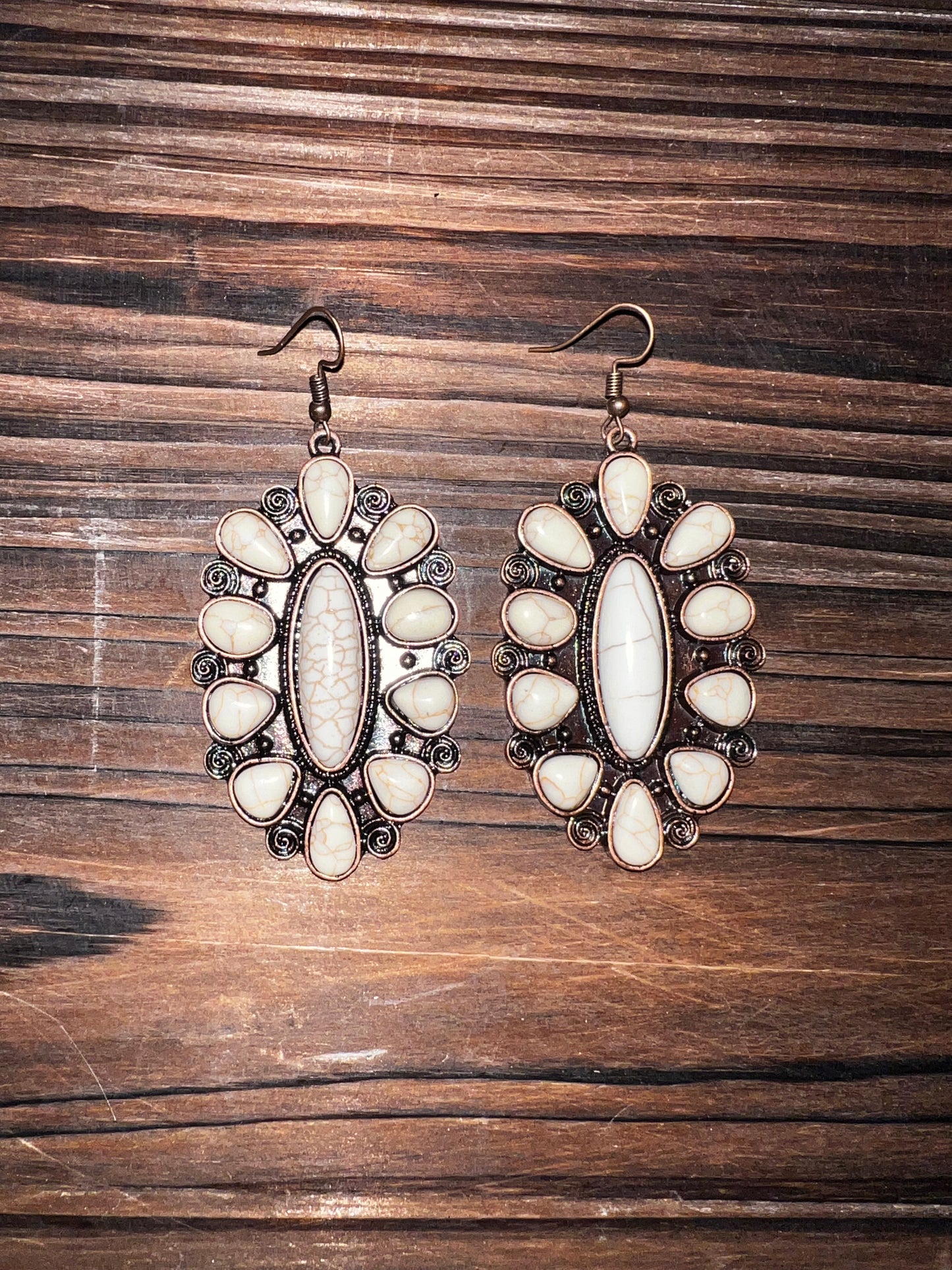 Large squash blossom earrings