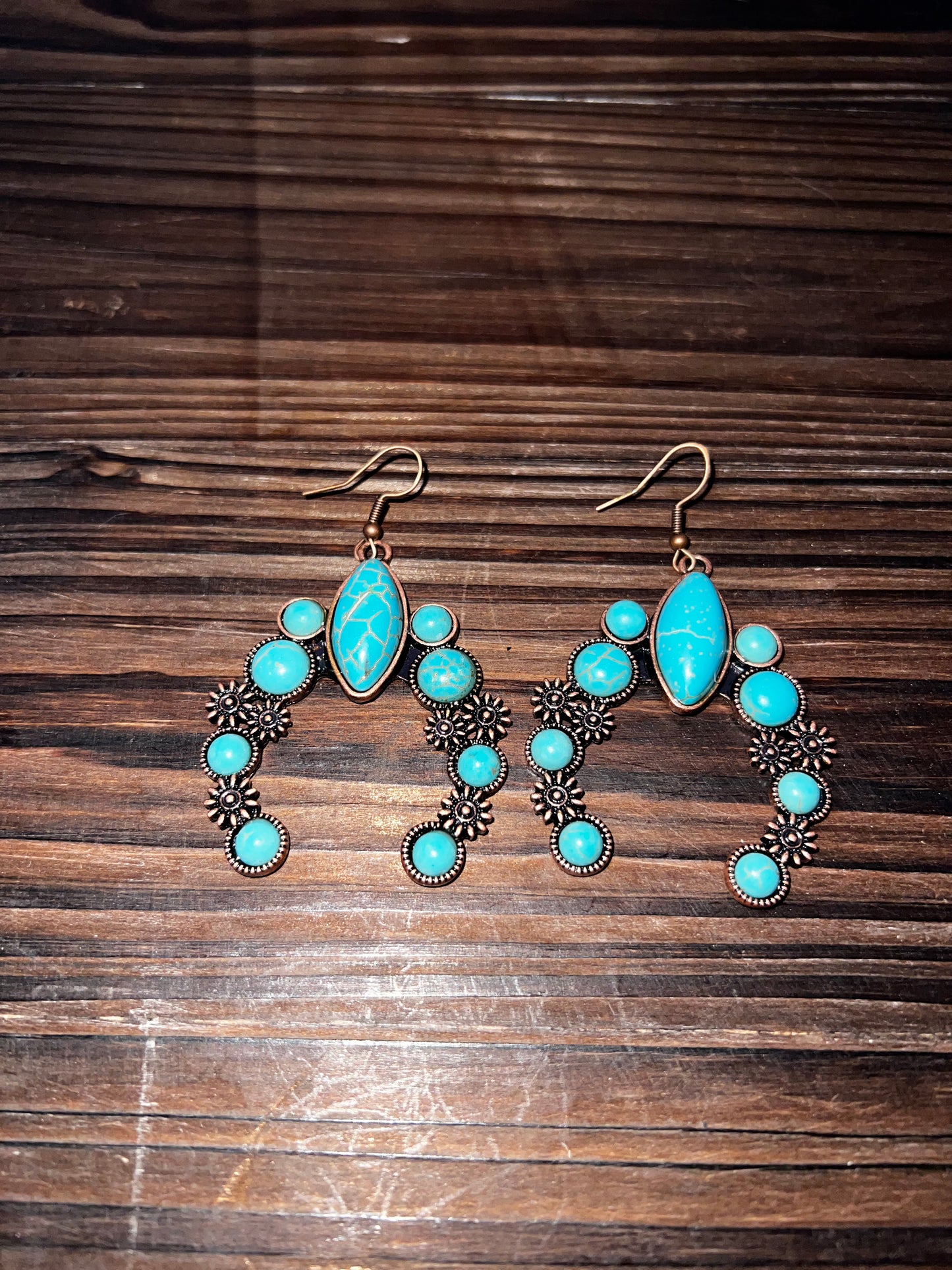 Western turquoise earrings